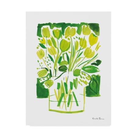 Farida Zaman 'Lemon Green Tulips I' Canvas Art,35x47